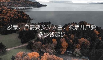 股票开户需要多少入金，股票开户要多少钱起步