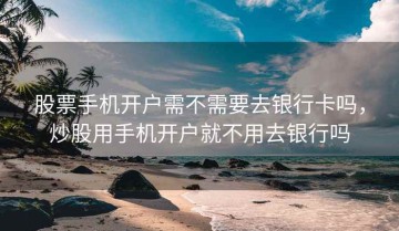 股票手机开户需不需要去银行卡吗，炒股用手机开户就不用去银行吗