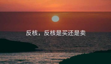 反核，反核是买还是卖