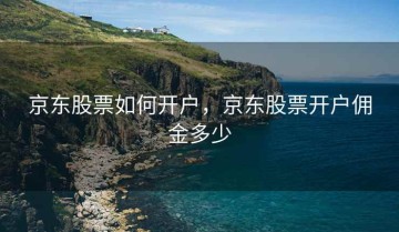 京东股票如何开户，京东股票开户佣金多少
