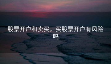 股票开户和卖买，买股票开户有风险吗