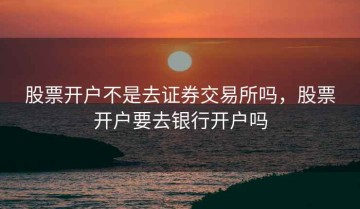 股票开户不是去证券交易所吗，股票开户要去银行开户吗