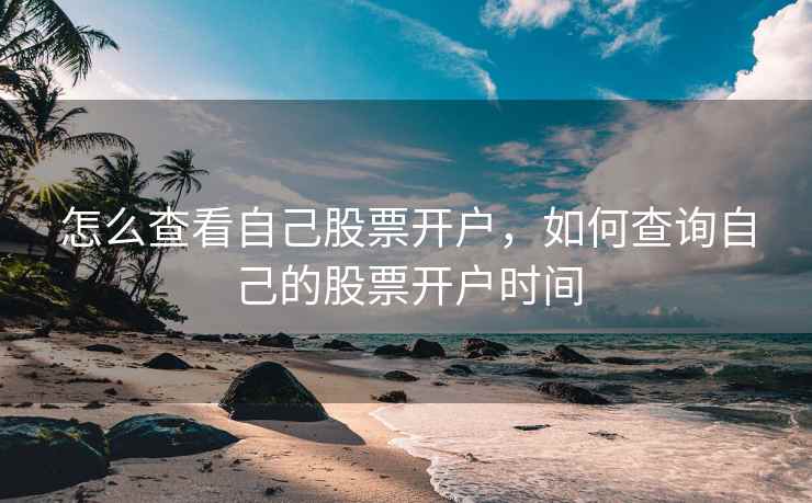 怎么查看自己股票开户，如何查询自己的股票开户时间
