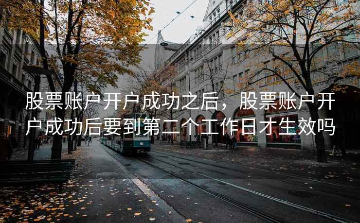 股票账户开户成功之后,股票账户开户成功后要到第二个工作日才生效吗 股票账户开户成功之后,股票账户开户成功后要到第二个工作日才生效吗